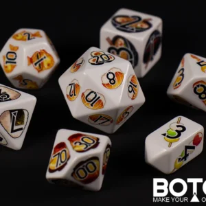 Botch Dice 7-Die Set Kawaii Cuisine