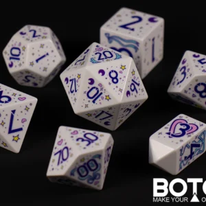 Botch Dice 7-Die Set Magic Princess
