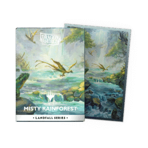 Dragon Shield Sleeves Art Dual Matte MTG Landfall Series Misty Rainforest