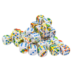 Chessex 12mm D6 Brushed Breezy/Blue
