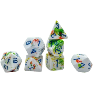 Chessex 7 Die Set Brushed Breezy/Blue