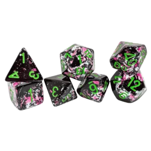 Chessex 7 Die Set Brushed Paintball/Green