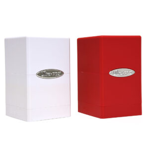 Ultra Pro Deckbox Satin Tower Bundle (White/Red)