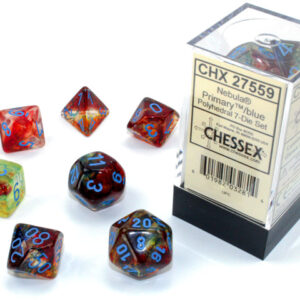 Chessex 7 Die Set Nebula Luminary Primary/blue