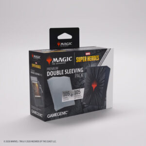 Gamegenic Card Sleeves MTG Premium Double Sleeving Pack Marvel Super Heroes Comic Burst Black