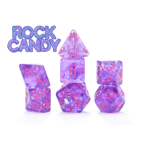 Gate Keeper Games 7-Die Set Inclusion Dice Rock Candy