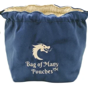 Old School Dice Bag Of Many Pouches Dice Bag Royal Blue