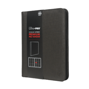 Ultra Pro 9 Pocket Premium Pro Binder Zippered Toploader Black
