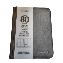 Ultra Pro Pro-Binder 4 Pocket Pro Zippered Toploader Black